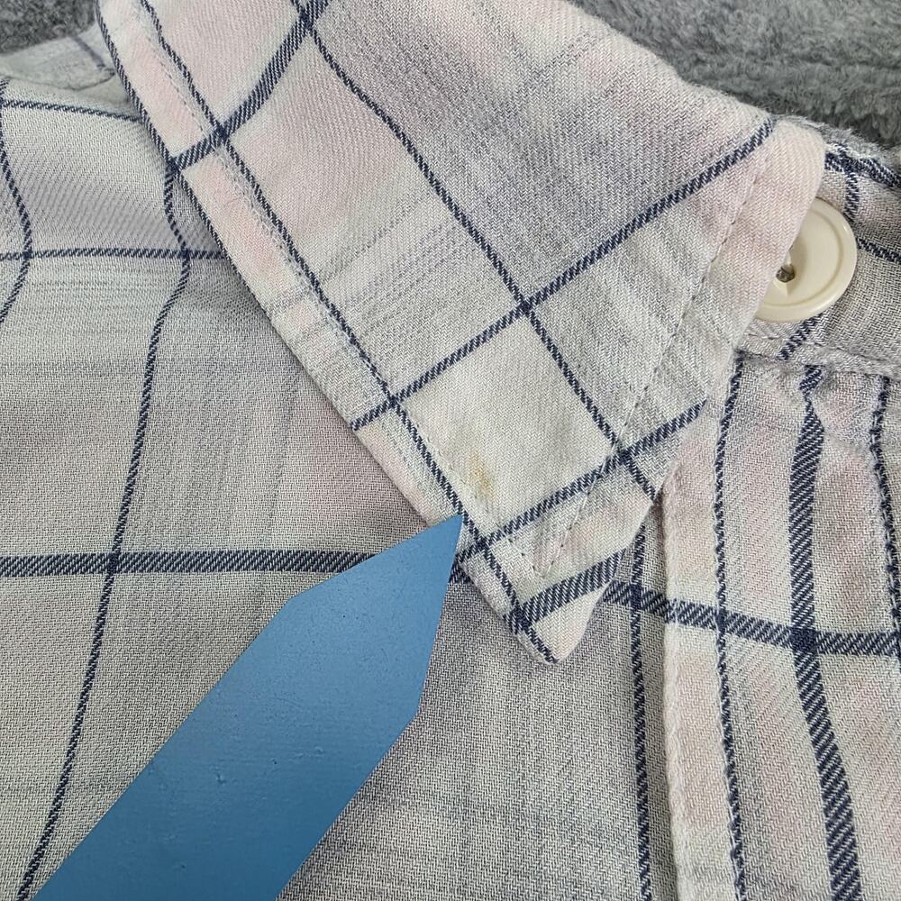 LL Bean Shirt Womens Small Petite Pink Plaid Fleece Lined Button Front Casual - Picture 13 of 16